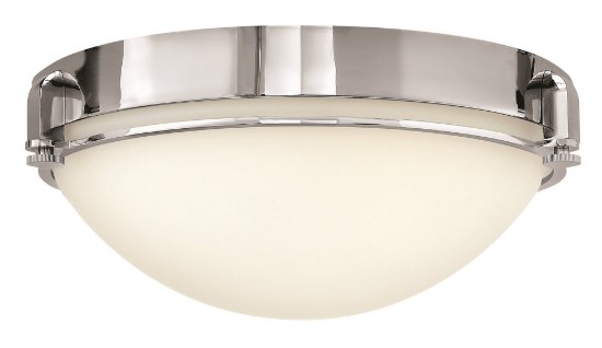 Picture of 60w Foyer Logan MED Etched Opal Chrome Flush Mount