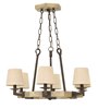 Foto para 60w Chandelier Wyatt CAND Iron Rust Single Tier