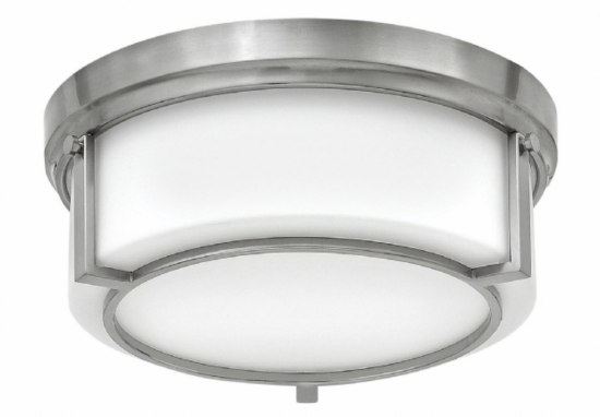 Picture of 60w Foyer Weston MED Etched Opal Brushed Nickel Flush Mount