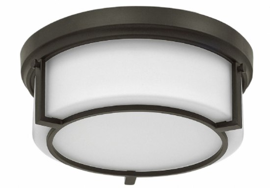 Picture of 60w Foyer Weston MED Etched Opal Buckeye Bronze Flush Mount