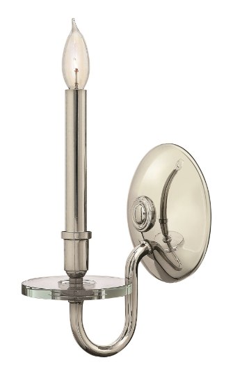 Foto para 60w Sconce Everly CAND Polished Nickel