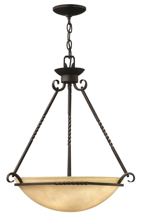 Picture of 48w Foyer Casa LED Antique Scavo Olde Black Large Pendant Foyer