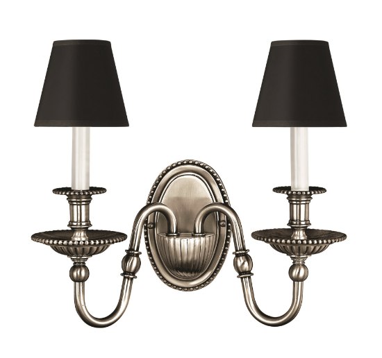 Foto para 60w Sconce Cambridge CAND Pewter Two Light Sconce