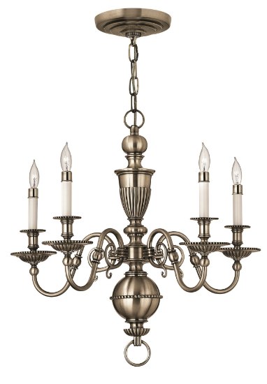 Picture of 60w Chandelier Cambridge CAND Pewter Single Tier Foyer