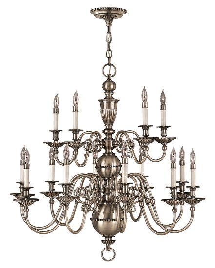 Picture of 40w Chandelier Cambridge CAND Pewter Two Tier Foyer