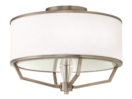 Picture of 100w Foyer Larchmere MED English Nickel Semi-flush Mount