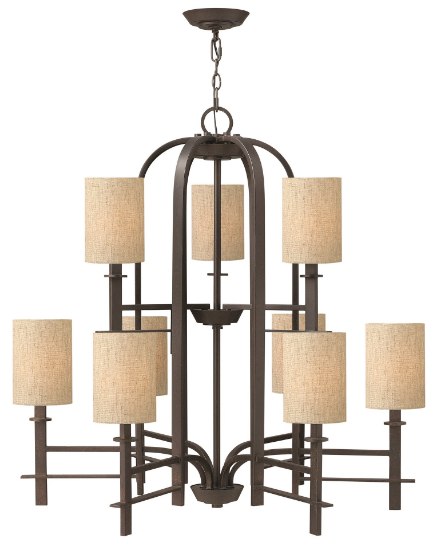 Foto para 60w Chandelier Sloan CAND Regency Bronze Two Tier Foyer