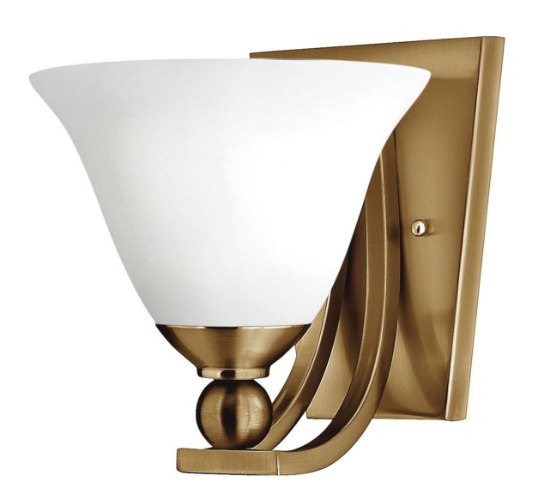 Foto para 100w Sconce Bolla MED Etched Opal Brushed Bronze