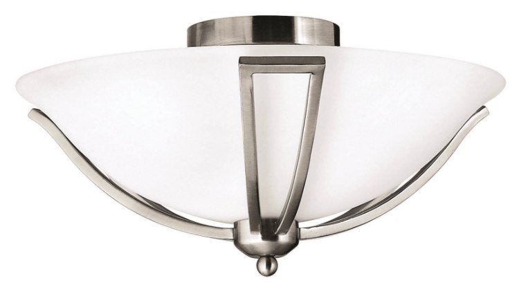 Picture of 75w Bath Bolla MED Etched Opal Brushed Nickel Flush Mount