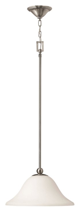 Picture of 100w Mini-Pendant Bolla MED Etched Opal Brushed Nickel