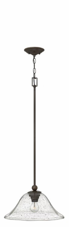 Picture of 100w Pendant Bolla MED Clear Seedy Olde Bronze