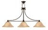 Picture of 100w Chandelier Bolla MED Light Amber Seedy Olde Bronze Linear Downlight