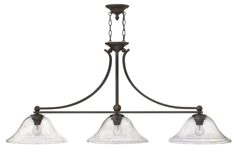 Foto para 100w Chandelier Bolla MED Clear Seedy Olde Bronze Linear Downlight
