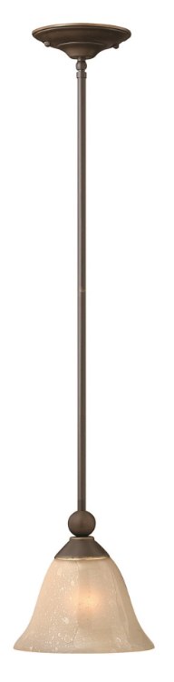Picture of 100w Mini-Pendant Bolla MED Light Amber Seedy Olde Bronze