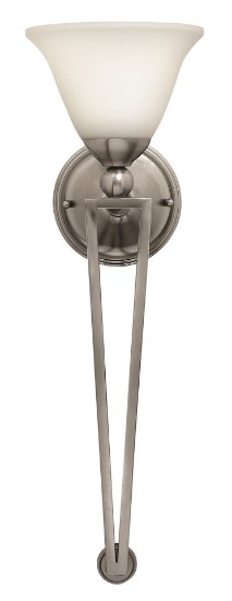 Foto para 100w Sconce Bolla MED Etched Opal Brushed Nickel