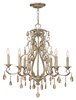 Picture of 60w Chandelier Carlton CAND Silver Leaf Single Tier Foyer