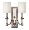 Picture of 60w Sconce Sussex CAND Brushed Nickel Two Light Sconce