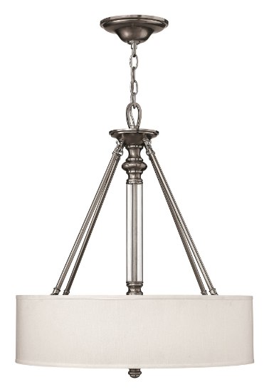 Foto para 75w Foyer Sussex MED Brushed Nickel Inverted Pendant