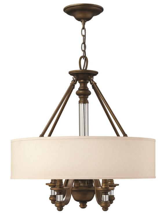 Picture of 60w Chandelier Sussex CAND English Bronze Inverted Pendant