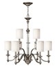 Foto para 60w Chandelier Sussex CAND Brushed Nickel Two Tier Foyer