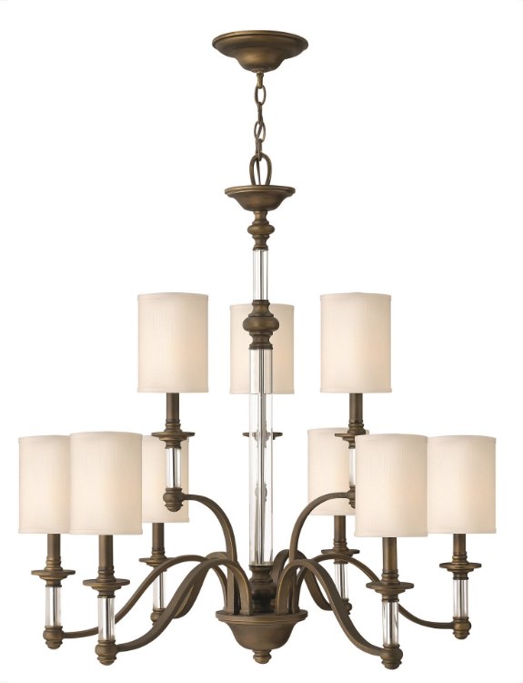 Picture of 60w Chandelier Sussex CAND English Bronze Two Tier Foyer