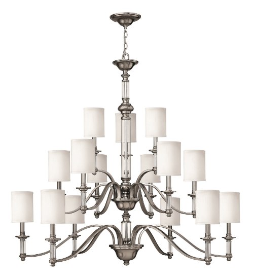 Picture of 40w Chandelier Sussex CAND Brushed Nickel Three Tier Foyer