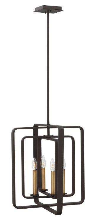Picture of 60w Chandelier Quentin CAND Buckeye Bronze Stem Hung Foyer