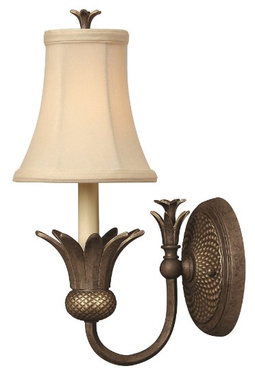 Picture of 60w Sconce Plantation CAND Pearl Bronze