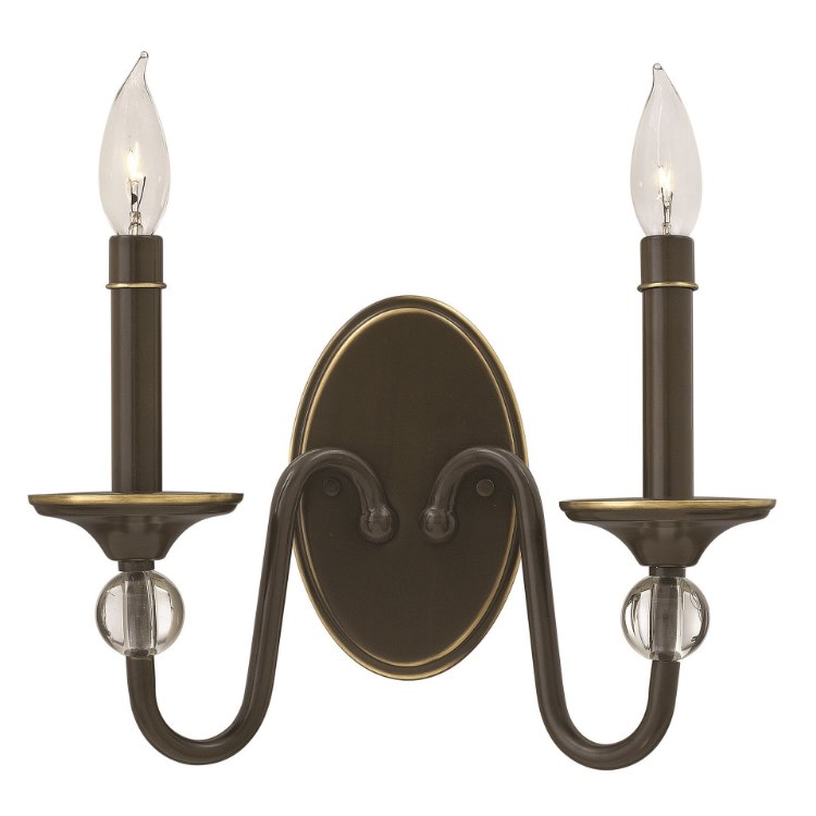 Foto para 60w Sconce Eleanor CAND Light Oiled Bronze Two Light Sconce