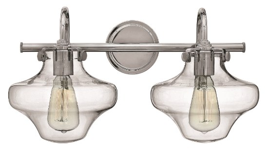 Picture of 100w Bath Congress MED Clear Glass Chrome Bath Two Light