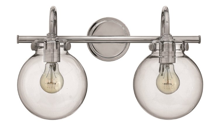 Picture of 100w Bath Congress MED Clear Glass Chrome Bath Two Light