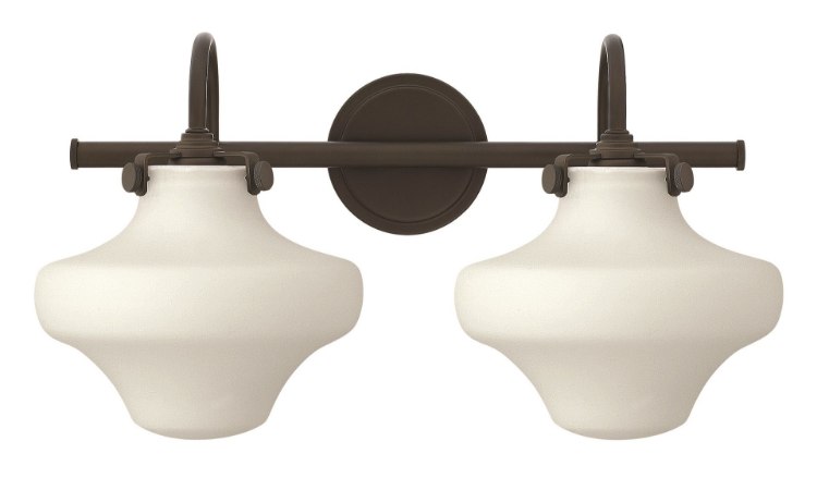 Picture of 100w Bath Congress MED Etched Opal Oil Rubbed Bronze Bath Two Light