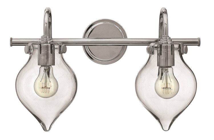 Picture of 100w Bath Congress MED Clear Glass Chrome Bath Two Light