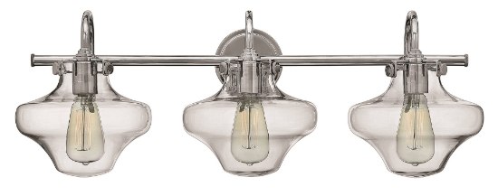 Picture of 100w Bath Congress MED Clear Glass Chrome Bath Three Light