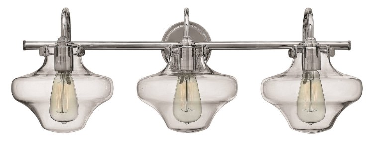 Picture of 100w Bath Congress MED Clear Glass Chrome Bath Three Light