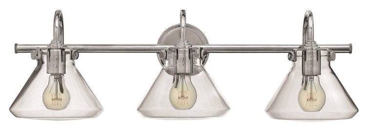 Picture of 100w Bath Congress MED Clear Glass Chrome Bath Three Light