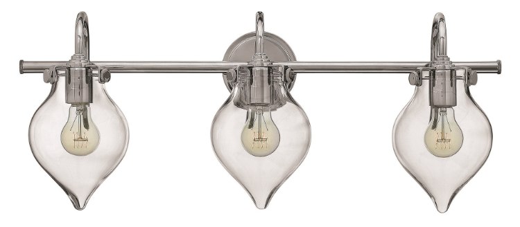 Picture of 100w Bath Congress MED Clear Glass Chrome Bath Three Light
