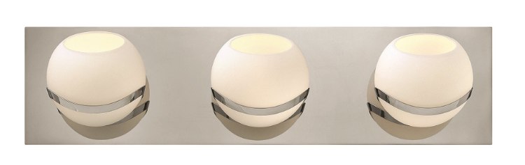 Picture of 60w Bath Nova G-9 Etched Opal Chrome Bath Three Light