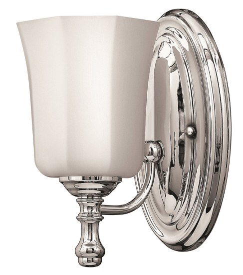 Picture of 100w Bath Shelly MED Etched Opal Chrome Bath Sconce