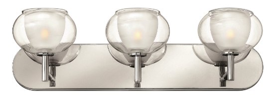 Foto para 60w Bath Katia G-9 Clear and Etched Chrome Bath Three Light