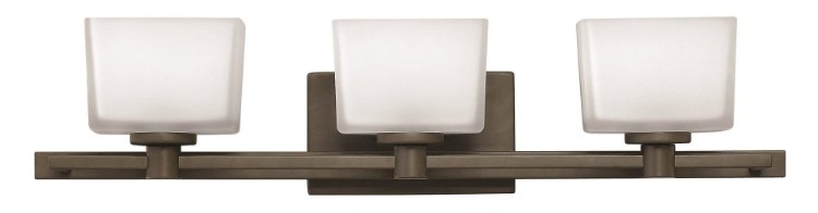 Picture of 4.5w Bath Taylor G9 LED Etched White Buckeye Bronze Bath Three Light