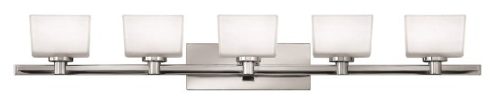 Foto para 4.5w Bath Taylor G9 LED Etched White Chrome Bath Five Light