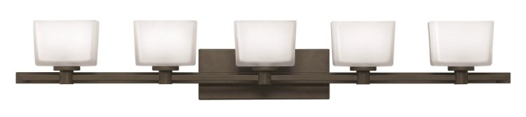 Picture of 4.5w Bath Taylor G9 LED Etched White Buckeye Bronze Bath Five Light