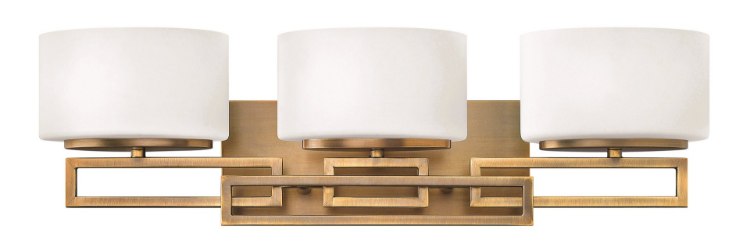 Picture of 4.5w Bath Lanza G9 LED Etched Opal Brushed Bronze Bath Three Light