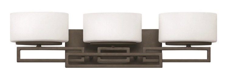 Picture of 4.5w Bath Lanza G9 LED Etched Opal Buckeye Bronze Bath Three Light