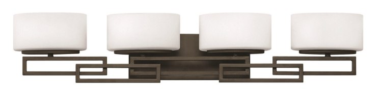 Picture of 4.5w Bath Lanza G9 LED Etched Opal Buckeye Bronze Bath Four Light