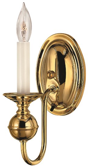 Foto para 60w Sconce Virginian CAND Polished Brass