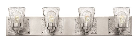 Picture of 100w Bath Jackson MED Clear Seedy Brushed Nickel Bath Four Light