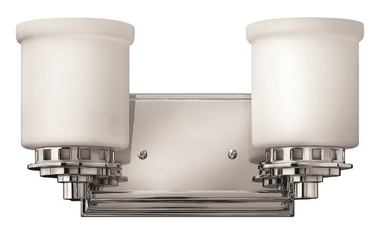 Foto para 100w Bath Ashley MED Etched Opal Chrome Bath Two Light