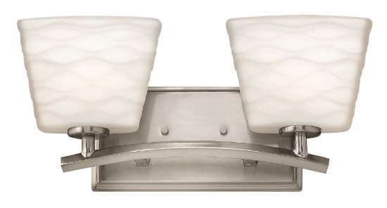 Foto para 60w Bath Tory G-9 Etched Opal Brushed Nickel Bath Two Light